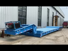 150 Tons Engineering Machinery Transport Detachable Gooseneck 3-Axle Low-Bed Semi-Trailer